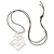 Collar colgante de plata esterlina - Collar Sagrado Corazón de Plata Artesanal con Cordón de Cuero
