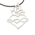Collar colgante de plata esterlina - Collar Sagrado Corazón de Plata Artesanal con Cordón de Cuero