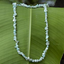 Amazonite beaded necklace, Amapa Lagoon