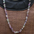 Fluorite beaded long necklace, 'Nuanced Color' - Artisan Crafted Brazilian Fluorite Beaded Necklace (image p245004) thumbail