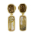 Vergoldete Ohrhänger aus Rutilquarz und Citrin - Vergoldete Ohrringe mit Rutilquarz und Citrin