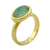 Gold plated agate stacking rings, 'Aqua Light' (set of 3) - 3 Hand Crafted Gold Plated Brazilian Aqua Agate Rings (Set) (image 2f) thumbail