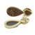 Brazilian drusy agate drop earrings, 'Sparkling Raindrops' - Brass Earrings Plated in 18k Gold with Brazilian Drusy Agate