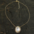 Gold plated quartz pendant necklace, 'Ipanema Mist' - Handcrafted White Quartz and CZ Gold Plated Pendant Necklace thumbail