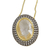 Gold plated quartz pendant necklace, 'Ipanema Mist' - Handcrafted White Quartz and CZ Gold Plated Pendant Necklace (image 2b) thumbail