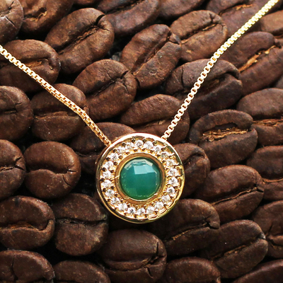 Green Dragon Vein Agate Gemstone Bead Pendant Necklace – My Mystic Gems
