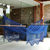 Cotton hammock with spreader bars, 'Tropical Blue' (single) - Blue Cotton Hammock with Crocheted Fringe (Single) (image 2b) thumbail