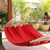 Cotton hammock with spreader bars, 'Ceara Red' (single) - Red Cotton Hammock with Spreader Bars (Single) thumbail