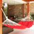 Cotton hammock with spreader bars, 'Ceara Red' (single) - Red Cotton Hammock with Spreader Bars (Single) (image 2b) thumbail