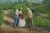 'Coffee Harvest' - Signed Original Brazilian Landscape Painting