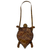 Leather shoulder bag, 'Brown Brazilian Turtle' - Turtle Theme Handcrafted Brown Leather Shoulder Bag