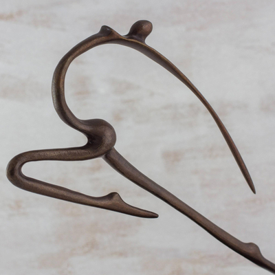 Bronze sculpture, 'Impulse II' (9 inch) - Bronze Sculpture (9 Inch)