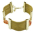 Armband mit goldenem Gras- und Achatarmband, 'Eco Guard - Handgefertigtes Armband aus goldenem Gras und braunem Achat
