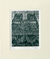 'El jorobado de Notre Dame' - Impresión en xilograbado en blanco y negro de Notre Dame
