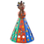 Muñeco decorativo de madera - Muñeca de madera decorativa colorida hecha a mano de Brasil