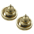 Brazilian drusy agate button earrings, 'Bronze Beauty' - Handcrafted Gold Plated Bronze Tone Brazilian Drusy Earrings (image 2c) thumbail