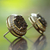 Brazilian drusy agate button earrings, 'Bronze Beauty' - Handcrafted Gold Plated Bronze Tone Brazilian Drusy Earrings