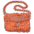 Soda pop-top shoulder bag, 'Shimmery Orange' - Hand Crafted Evening Bag with Shimmery Orange Soda Pop Tops thumbail