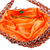 Soda pop-top shoulder bag, 'Shimmery Orange' - Hand Crafted Evening Bag with Shimmery Orange Soda Pop Tops (image 2c) thumbail