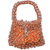 Soda pop-top bag, 'Mini-Shimmery Orange' - Hand Crafted Evening Bag with Shimmery Orange Soda Pop Tops thumbail