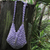 Soda pop-top shoulder bag, 'Mini-Shimmery Purple' - Shimmery Purple Handcrafted Shoulder Bag with Soda Pop Tops (image 2b) thumbail
