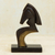 Escultura de bronce - Escultura de caballo abstracto firmada en bronce de Brasil
