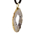 Long agate pendant necklace, 'Magnificent Nature' - Brazilian Uncut Agate Necklace on Suede Cord (image 2c) thumbail