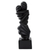 Sculpture, 'Kiss' - Abstract Signed Black Resin Love Theme Sculpture (image 2b) thumbail
