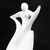 Sculpture, 'Triumph in White' - Abstract Woman Celebrates Triumphs in White Resin Sculpture (image 2c) thumbail