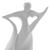 Sculpture, 'Triumph in White' - Abstract Woman Celebrates Triumphs in White Resin Sculpture (image 2e) thumbail