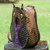 Leather backpack, 'Owl' - Hand Made Leather Backpack of an Owl from Brazil