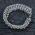 Stainless steel chain bracelet, 'Steel Rings' - Stainless Steel Chain Link Bracelet from Brazil (image 2) thumbail