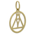 Gold pendant, 'The Appeared' - 18k Gold Pendant Christian Mary Circular from Brazil