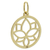 Goldanhänger, 'Lotusblume' - 18k Gold Anhänger Lotusblume kreisförmig aus Brasilien