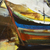 'Sailboats II' - Signed Brazil Painting of White Sailboats and Yellow Skies