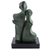 Resin sculpture, 'Dating' - Resin Marble Abstract Sculpture Green from Brazil