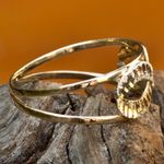 Yellow and white gold band ring, 'Ad Infinitum' - White and Yellow 10k Gold Infinity Symbol Band Ring