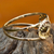 Yellow and white gold band ring, 'Ad Infinitum' - White and Yellow 10k Gold Infinity Symbol Band Ring (image 2c) thumbail