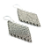 Stainless steel dangle earrings, 'Linked Rhombi' - Stainless Steel Link Chain Dangle Earrings from Brazil (image 2c) thumbail
