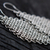 Stainless steel dangle earrings, 'Linked Rhombi' - Stainless Steel Link Chain Dangle Earrings from Brazil (image 2d) thumbail