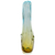Art glass vase, 'Yellow Blue Drop' - Yellow and Blue Glass Decorative Vase from Brazil (image 2d) thumbail