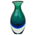 Art glass vase, 'Rain Drop' - Brazilian Hand Blown Murano Inspired Art Glass Vase thumbail