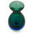 Art glass vase, 'Rain Drop' - Brazilian Hand Blown Murano Inspired Art Glass Vase (image 2d) thumbail