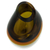 Art glass vase, 'Olive' - Murano Inspired Earthtone Brazilian Blown Art Glass Vase (image 2c) thumbail