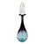 Decorative art glass decanter, 'Blue Lilac Bud' - Hand Blown Decorative Art Glass Decanter from Brazil (image 2b) thumbail
