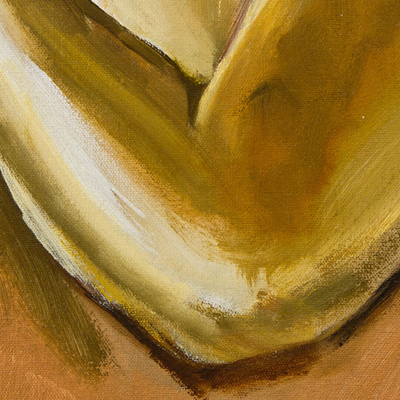 'Mother' - Original Signed Painting of a Pregnant Woman's Body