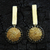 Gold plated golden grass dangle earrings, 'Golden Nights' - Handcrafted Golden Grass and 18k Gold Plated Earrings