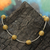 Gold accent golden grass jewelry set, 'Golden Planets' - 18k Gold Accent Brazilian Golden Grass Necklace and Earrings (image 2b) thumbail