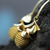 Vergoldete goldene Gras-Baumelohrringe, 'Eichelblätter', 'Acorn Leaves - Handgefertigte Ohrringe aus natürlichem Goldgras 18k vergoldet
