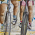 'Cyclists in Leblon' - Signed Oil Impressionist Painting of Cyclists from Brazil (image 2c) thumbail